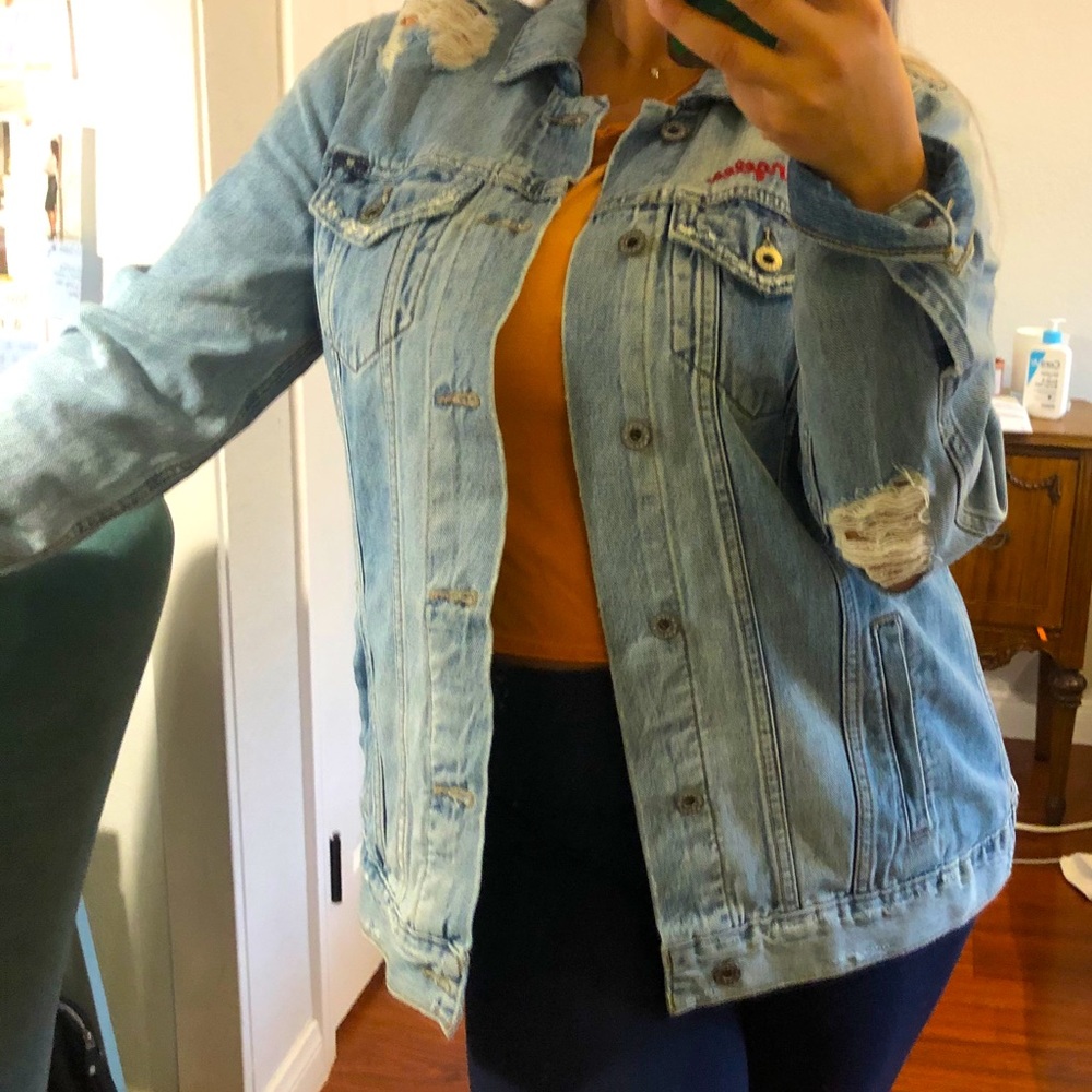 Lucky Brand Oversized Jean Jacket